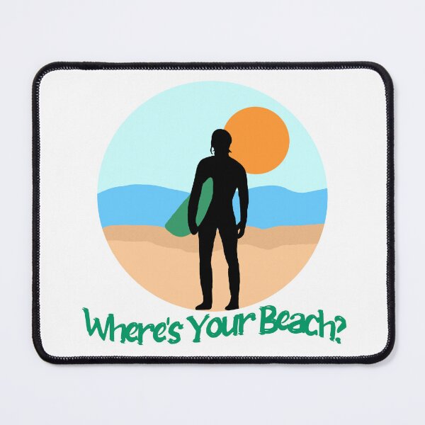 Item preview, Where's Your Beach: Surf Guy Silhouette designed and sold by CoastalCaptures.