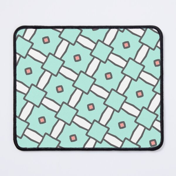 Item preview, Pink Diamond Connected Squares Forever Seamless Teal Pattern designed and sold by Alchemy-A-La-G.