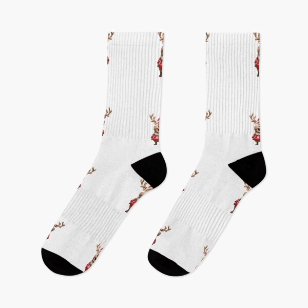 Item preview, Red nosed reindeer with red bow designed and sold by KawaiiArtStyle.