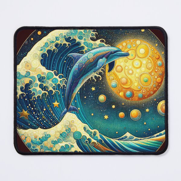 Item preview, Dolphins at play 1 designed and sold by Kallak-AI-Art.