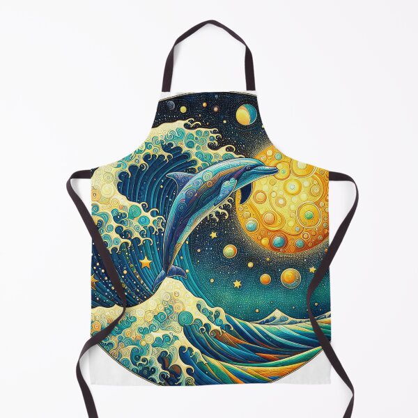Item preview, Dolphins at play 1 designed and sold by Kallak-AI-Art.