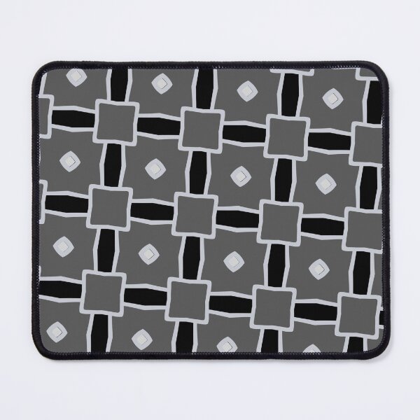 Item preview, White Diamond Connected Squares Forever Seamless Grey Pattern designed and sold by Alchemy-A-La-G.