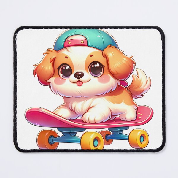 Item preview, Cute dog on a skateboard! designed and sold by fribabywonder.
