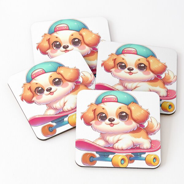 Item preview, Cute dog on a skateboard! designed and sold by fribabywonder.