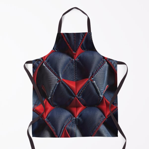 Item preview, Blue And Red Abstract Denim Pattern designed and sold by TheArtOfPat.