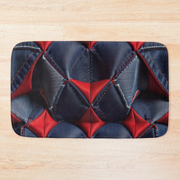 Item preview, Blue And Red Abstract Denim Pattern designed and sold by TheArtOfPat.