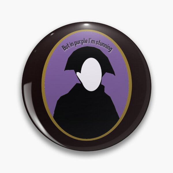 Item preview, Stunning in Purple Sticker, Pillow, and Button designed and sold by pewpewprinters.