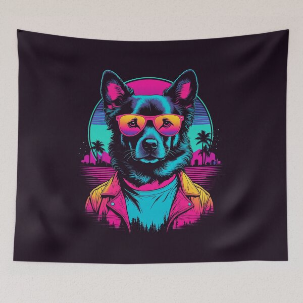 Item preview, Exploring the world on four paws with a lot of style. designed and sold by Pulsant  Paintings.
