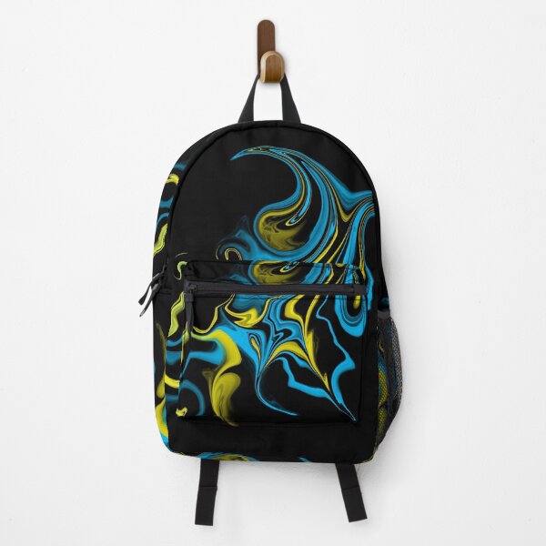 Item preview, Pouring paint blue yellow designed and sold by Tiffany's Designs.