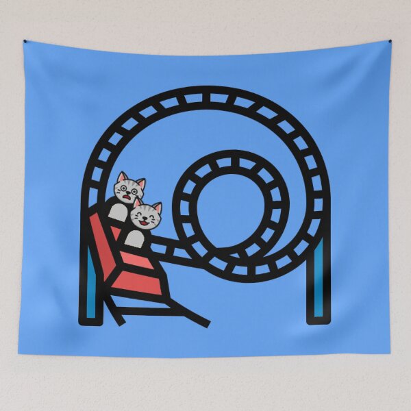 Item preview, Cats on a Roller Coaster Graphic  designed and sold by RollingRC.