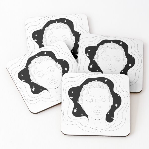 Item preview, Galactic woman with stars background designed and sold by Elifndz.