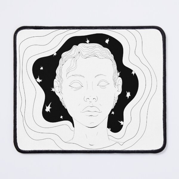 Item preview, Galactic woman with stars background designed and sold by Elifndz.
