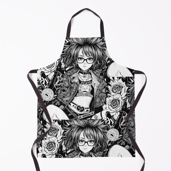 Item preview, Black&White Punk style Anime girl designed and sold by PCGDrawing.
