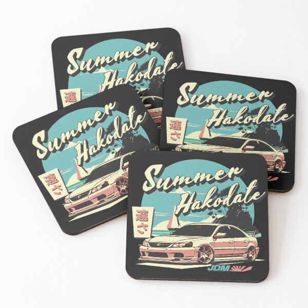 Item preview, Vintage Summer Hakodate with JDM Car Illustration designed and sold by IdeasDream.