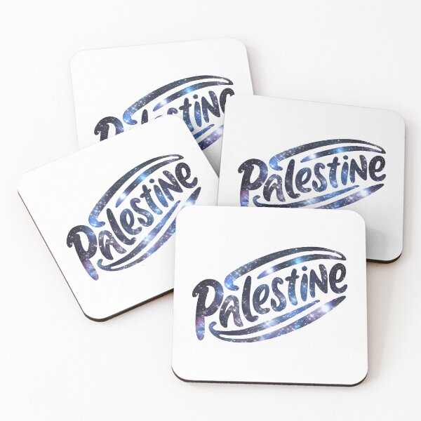 Item preview, Beautiful Palestine, Falasteen Blue Galaxy Typography designed and sold by WatermelonPink.