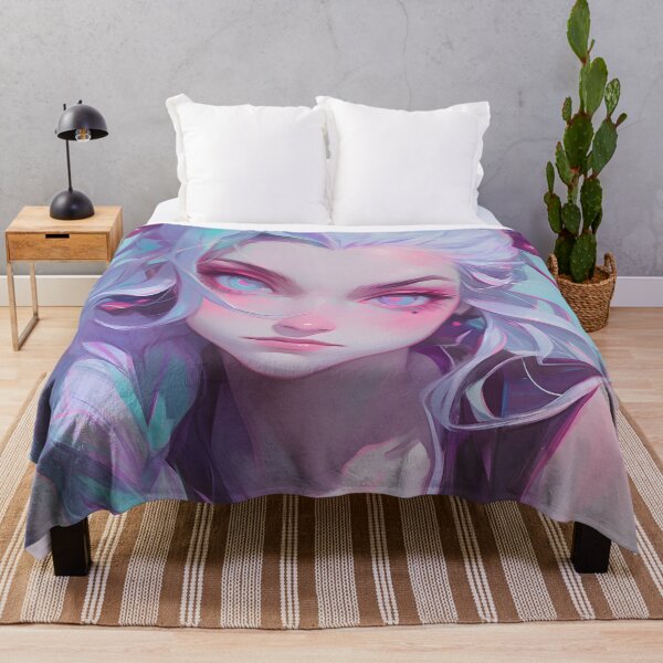 Item preview, Daki DS Cute Anime Girl – Oil Painting Style designed and sold by DGitaldreamgirl.