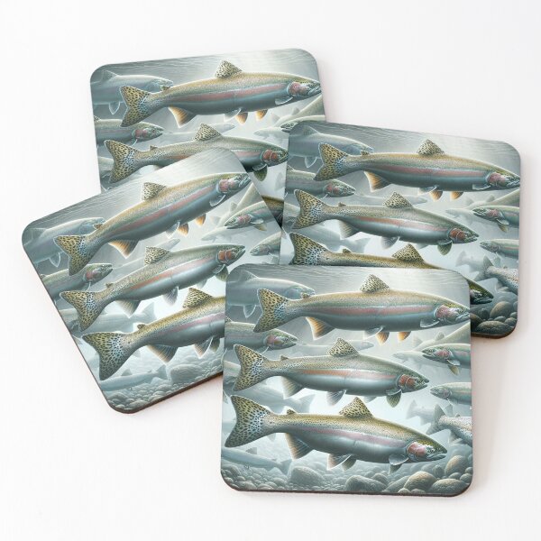 Item preview, Winter Steelhead Rainbow Trout River Run designed and sold by HippieFarms11.