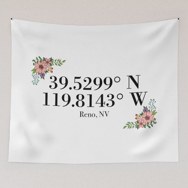 Item preview, Reno, NV Coordinates designed and sold by mynameisliana.