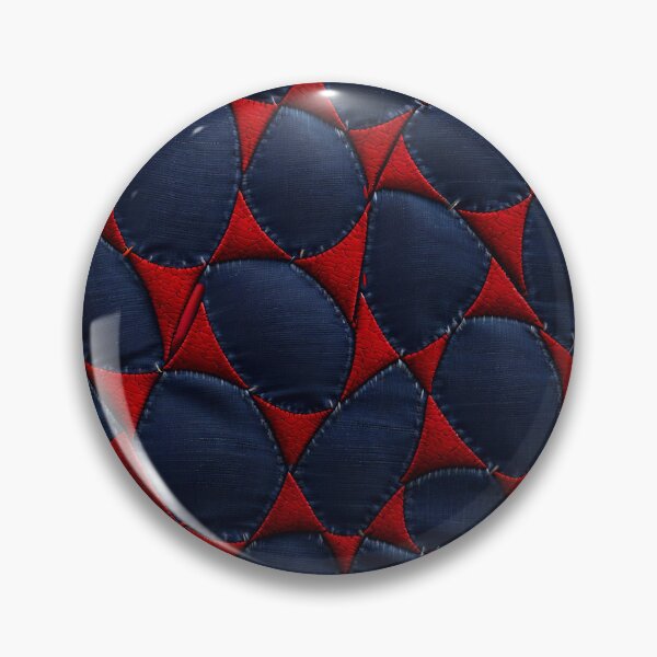 Item preview, Blue And Red Abstract Denim Pattern designed and sold by TheArtOfPat.