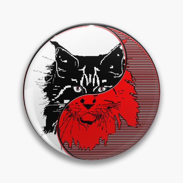 Item preview, yin yang balance harmony design eastern philosophy cat designed and sold by 4rpixs.