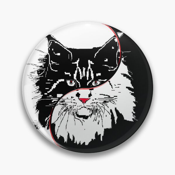 Item preview, yin yang balance harmony design eastern philosophy cat designed and sold by 4rpixs.