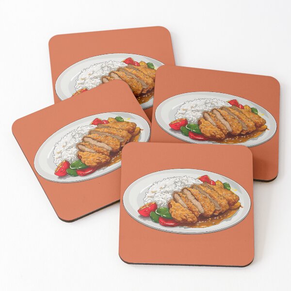 Item preview, Japanese pork chop curry with rice designed and sold by sakurashorty.