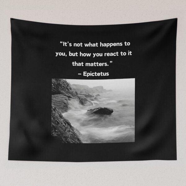 Item preview, It's not what happens to you, but how you react to it that matters. designed and sold by Planet Agora.