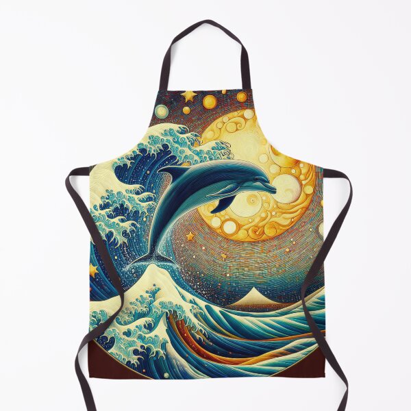 Item preview, Dolphins at play 3 designed and sold by Kallak-AI-Art.