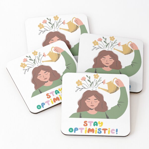 Item preview, stay optimistic designed and sold by DesignbyMorena.