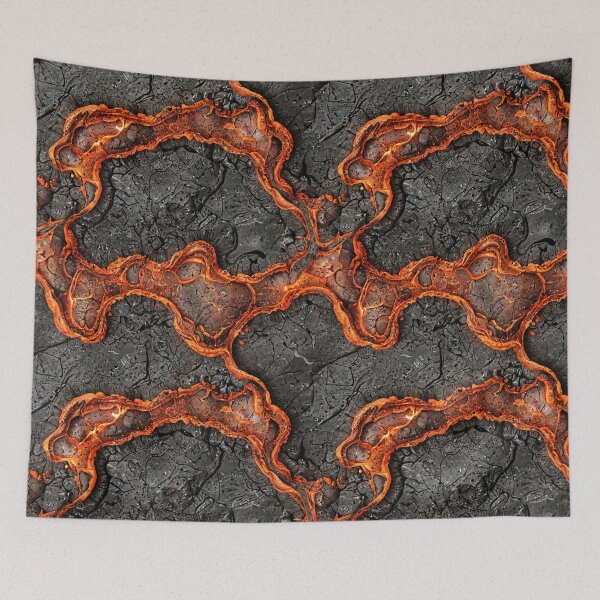 Item preview, Copia de grietas de lava: diseño de patrón completo de energía volcánica para amantes del arte prehistórico del hogar y el estilo de vida designed and sold by Xerophayze.
