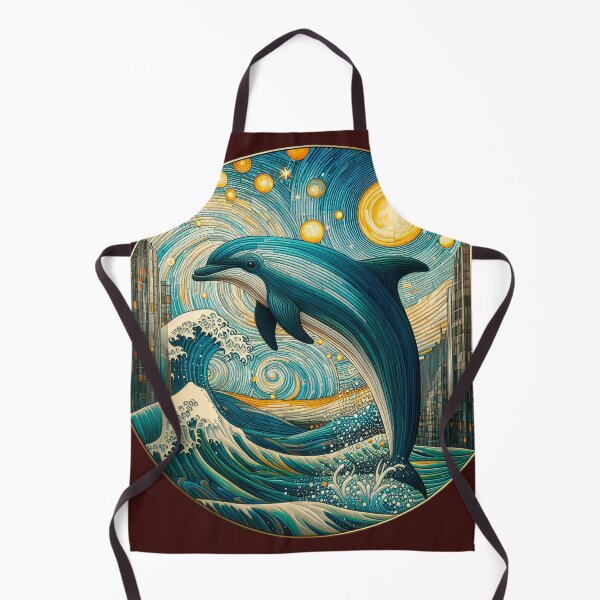 Item preview, Dolphins at play 4 designed and sold by Kallak-AI-Art.