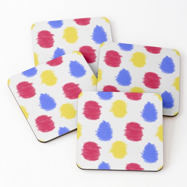 Item preview, Primary Color Crayon Polka Dot Pattern designed and sold by IncoherentFab.