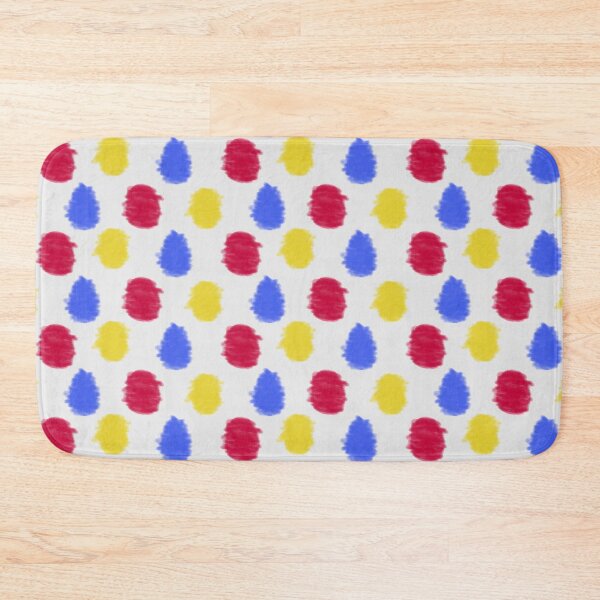 Item preview, Primary Color Crayon Polka Dot Pattern designed and sold by IncoherentFab.