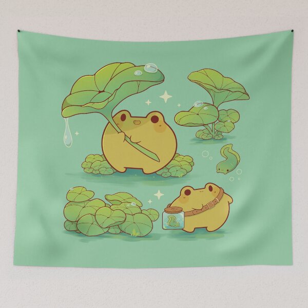 Item preview, Froggies and plants designed and sold by Rihnlin.