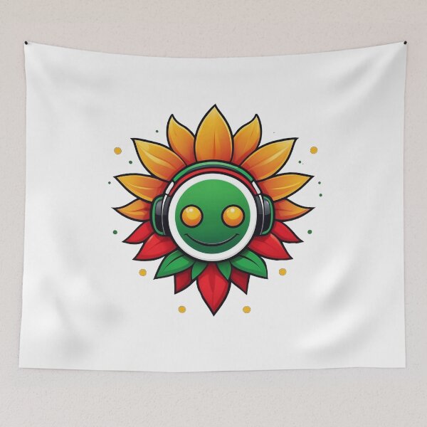 Artikelvorschau, Reggae-Sonnenblume entworfen und verkauft von reggaeartgifts.