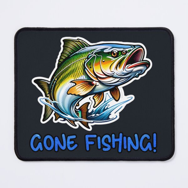 Item preview, Gone Fishing Logo - Largemouth Bass designed and sold by TheArtOfPat.