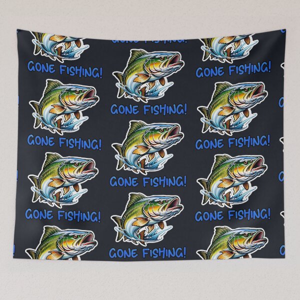 Item preview, Gone Fishing Logo - Largemouth Bass designed and sold by TheArtOfPat.