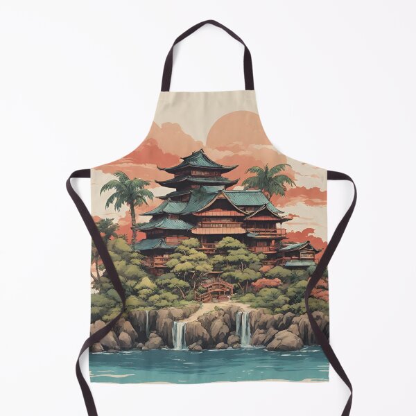 Item preview, Japanese island wall art designed and sold by seahorse crossing.