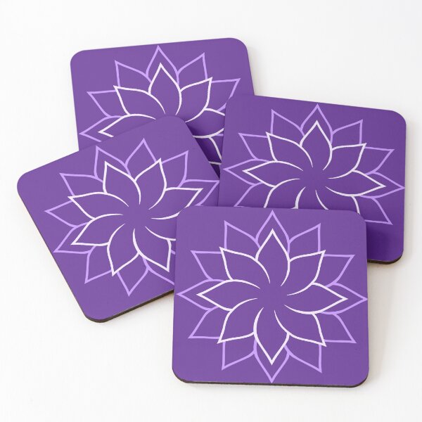 Item preview, Flower Outline in Purple Reverse designed and sold by KathyLav.