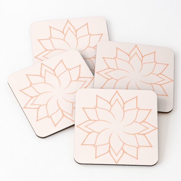 Item preview, Flower Outline in Peach designed and sold by KathyLav.
