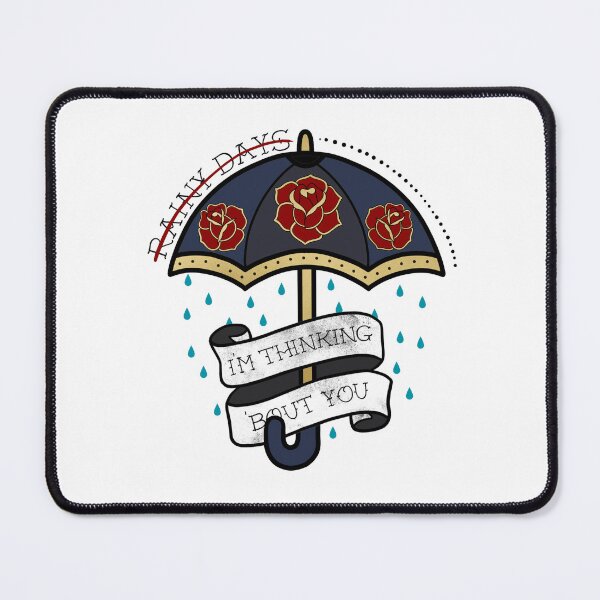 Item preview, V Rainy Days tattoo illustration designed and sold by natashacole.