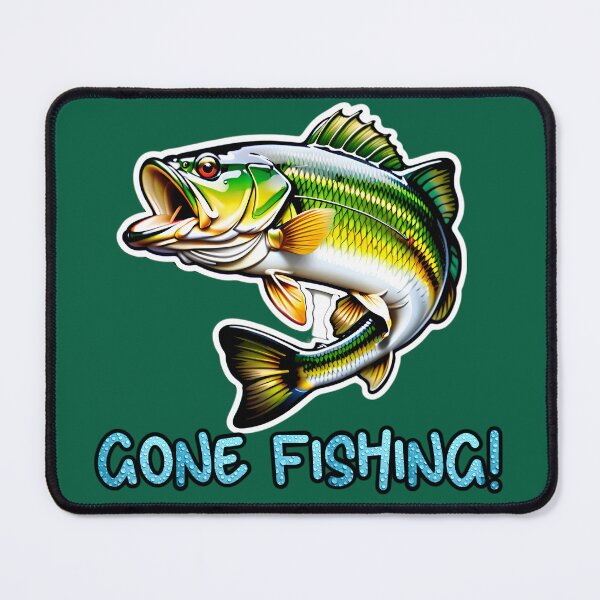 Item preview, Gone Fishing Logo - Largemouth Bass designed and sold by TheArtOfPat.