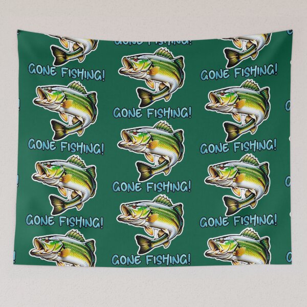 Item preview, Gone Fishing Logo - Largemouth Bass designed and sold by TheArtOfPat.