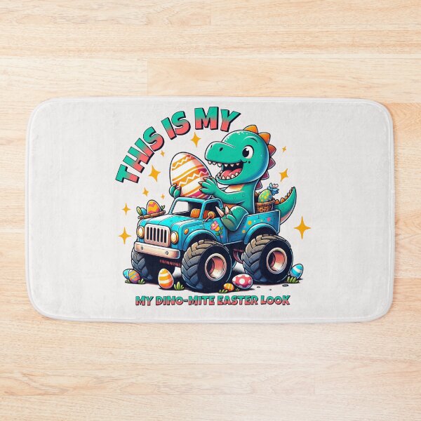Item preview, Easter Dinosaur and Decorated Monster Truck Design designed and sold by IdeasDream.