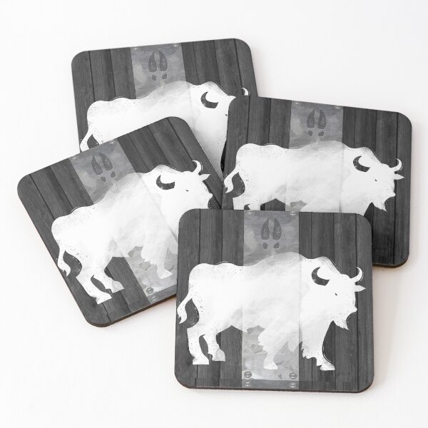 Item preview, White Buffalo Ghost Buffalo wood and steel designed and sold by Glimmersmith.