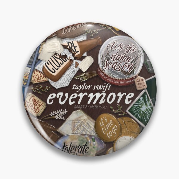 Item preview, Evermore taylor swift song collage song list album taylors version design illustration designed and sold by Amber  Liu.