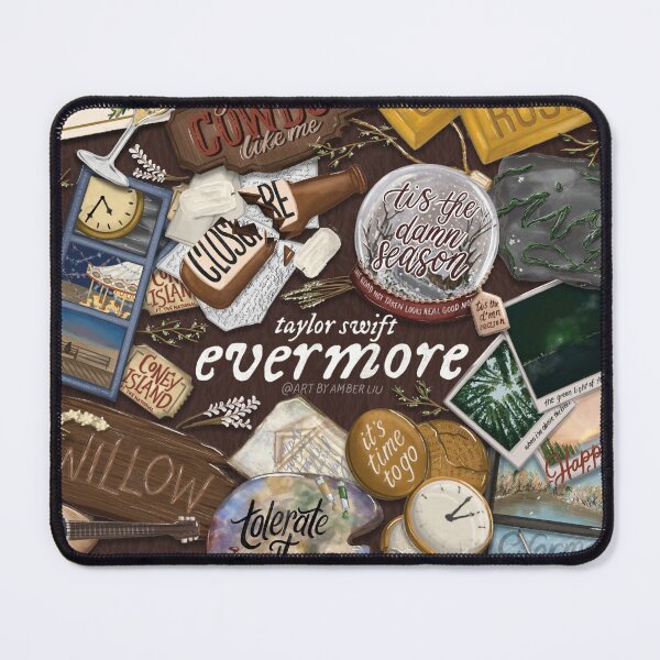 Item preview, Evermore taylor swift song collage song list album taylors version design illustration designed and sold by Amber  Liu.
