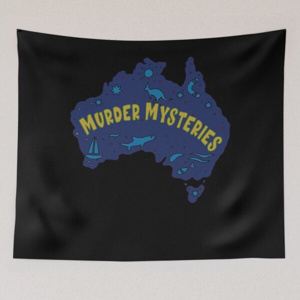 Item preview, AUSSIE MAP MURDER MYSTERY  designed and sold by Jessicalcl.