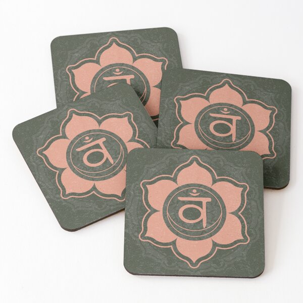 Item preview, Sacral Chakra Mandala - Pine + Coral designed and sold by Irene Estelle.