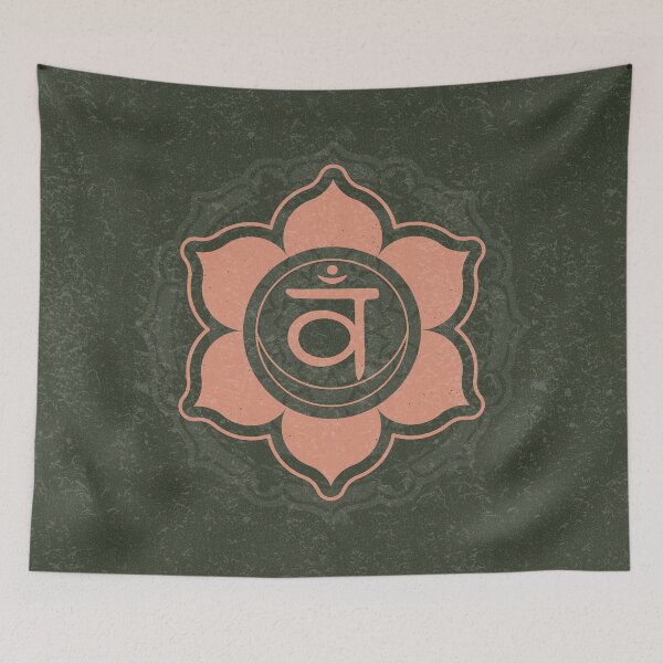Item preview, Sacral Chakra Mandala - Pine + Coral designed and sold by Irene Estelle.